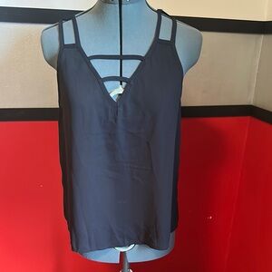 SHEIN Black Sleeveless Cut Out Tank Top